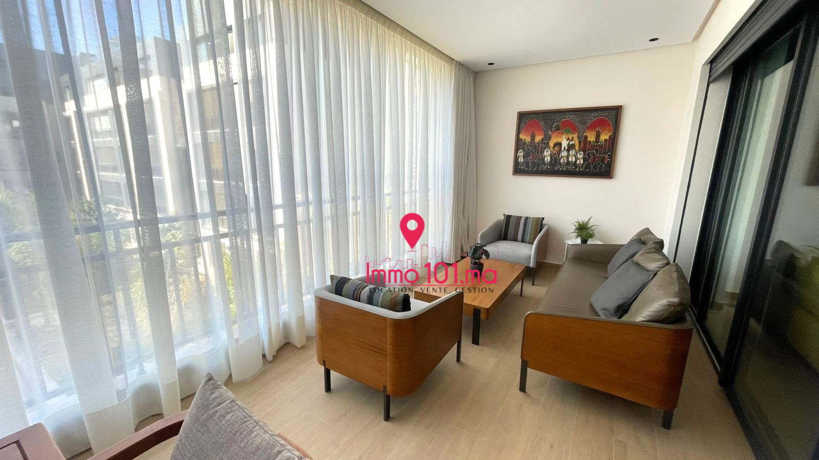 Location duplex meublé à l’Orangeraie – Souissi ZLLAM2342